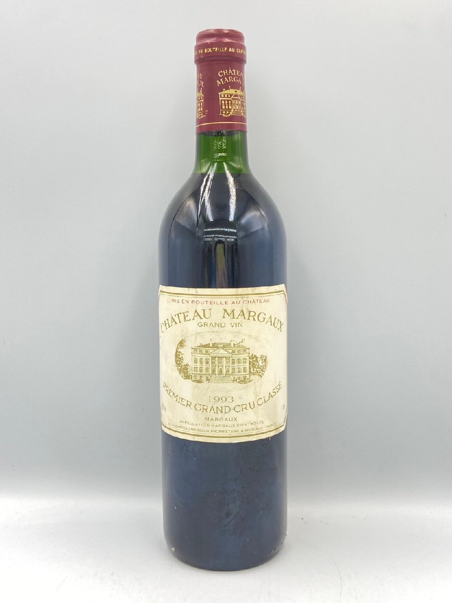 ST【同梱不可】 CHATEAU MARGAUX 1993 シャトー マルゴー プルミエ グラン クリュ 赤ワイン 750ml 12.5% 未開栓 古酒 Z049830の画像1