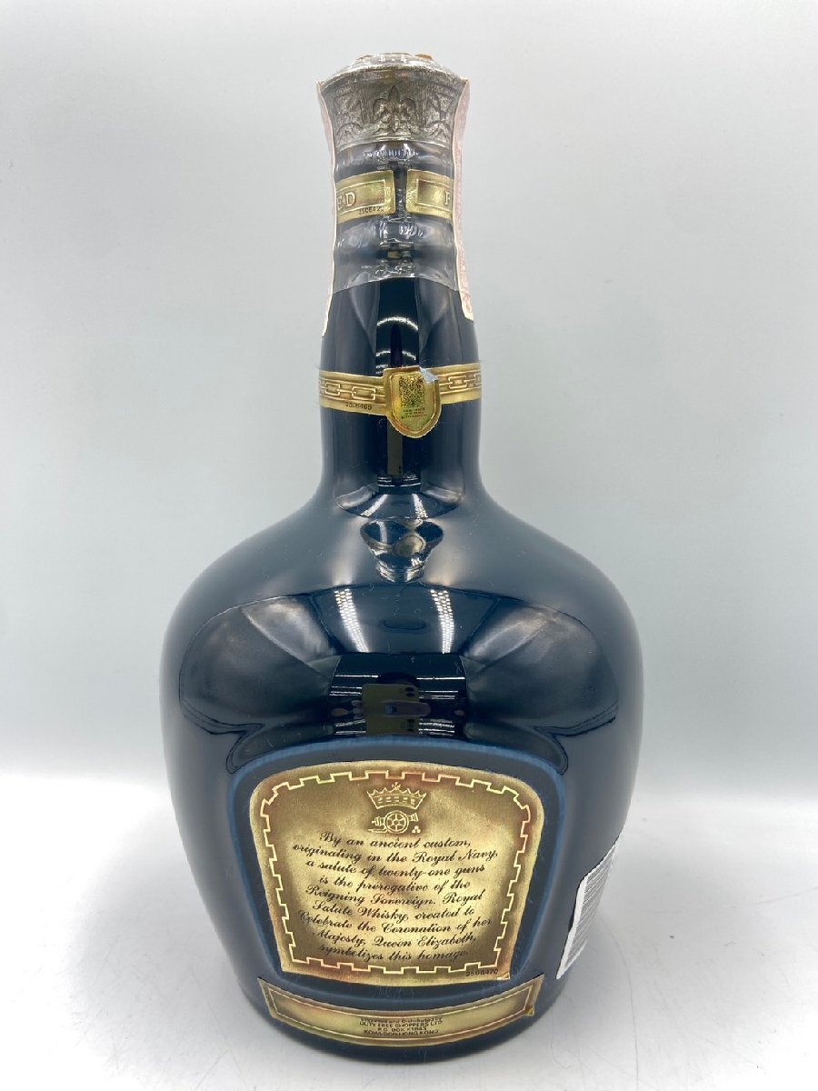 ST【同梱不可】ROYAL SALUTE ロイヤルサルート 21年 巾着付き 700ml 43% 1357g 未開栓古酒 Z049455の画像3