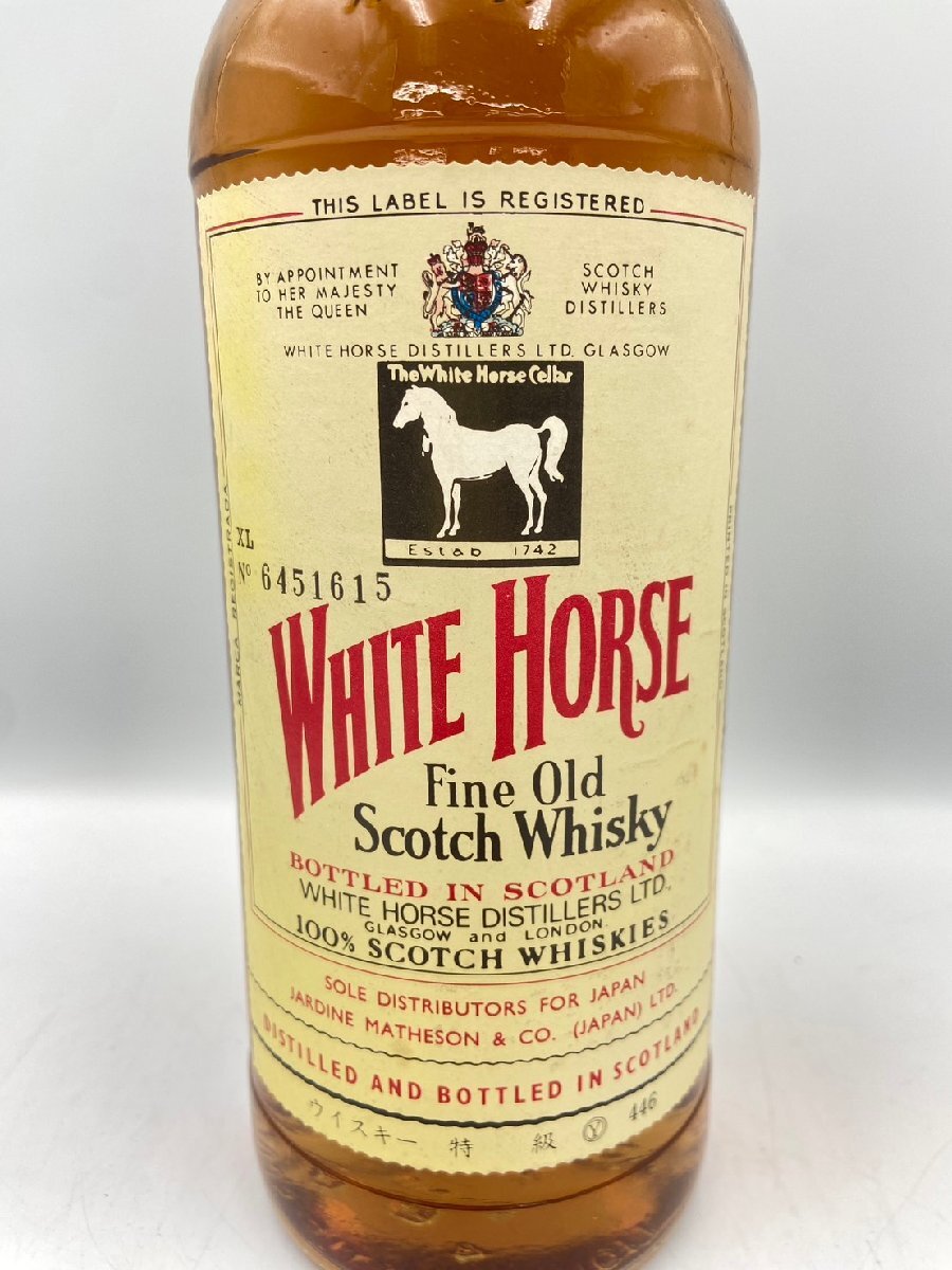 ST【同梱不可】WHITE HORSE ホワイトホース 750ml 43% 未開栓 古酒 Z050708の画像4