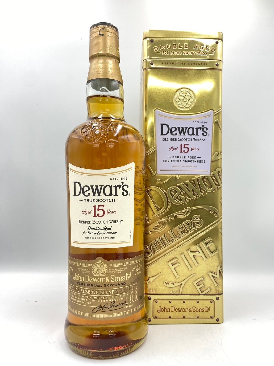 ST【同梱不可】Dewar's デュワーズ 15年 箱有 750ml 40% 未開栓 古酒 Z050274_画像1