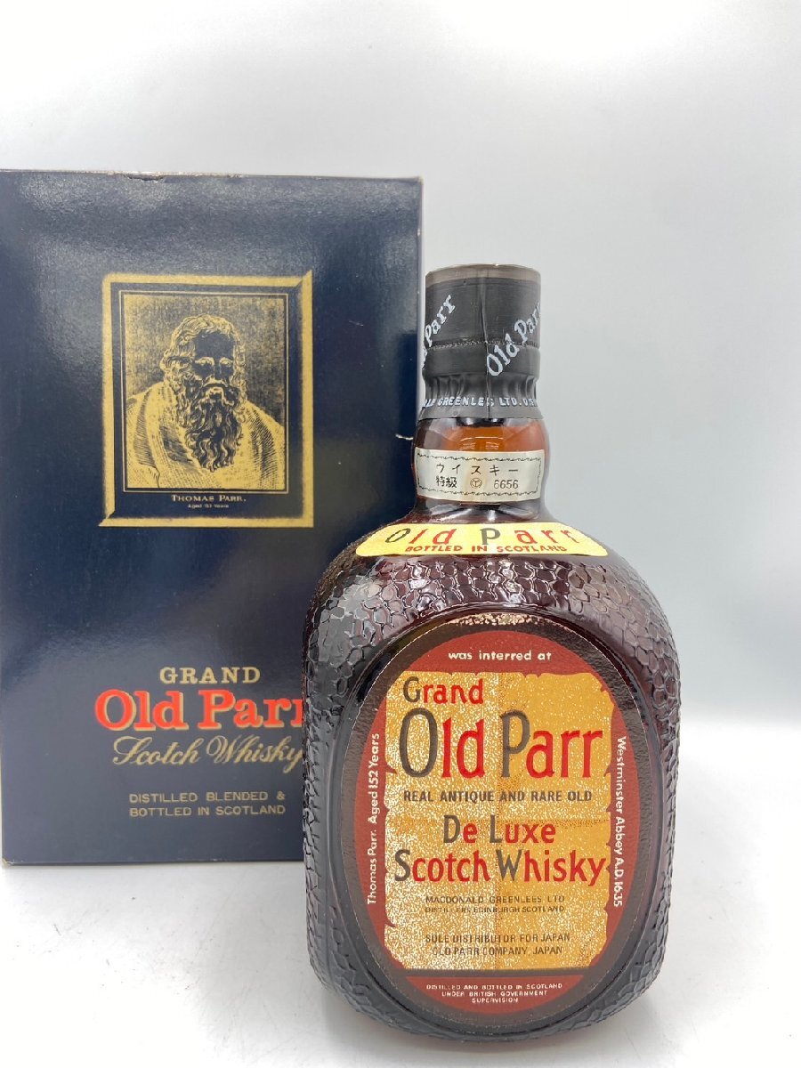 ST【同梱不可】Old Parr オールドパー ウイスキー特級 箱有 760ml 43% 未開栓 古酒 Z050949の画像1