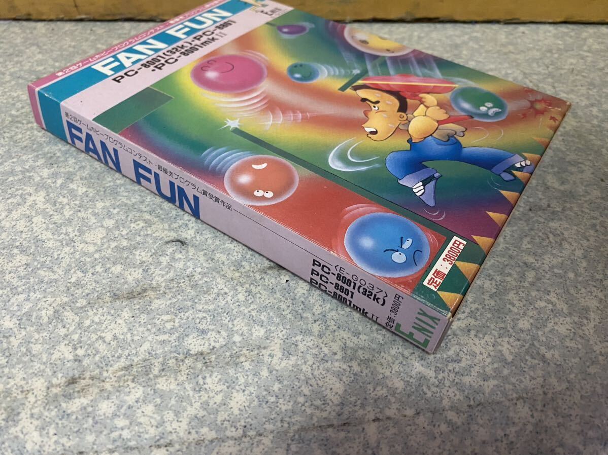 PC-8001mkII テープ FANFUN ファンファン 宮田康宏 エニックス・ニューゲームシリーズ スーパーマルチ画面反射ゲーム PC-8801 の画像4