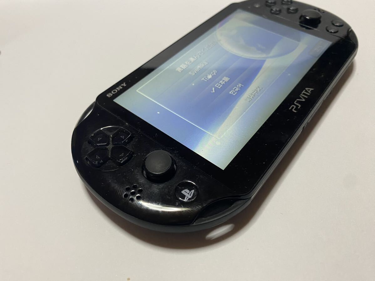 ☆稼働品☆ SONY PS Vita PlayStation Vita PCH-2000 ブラック /1円〜 初期化 済みの画像2