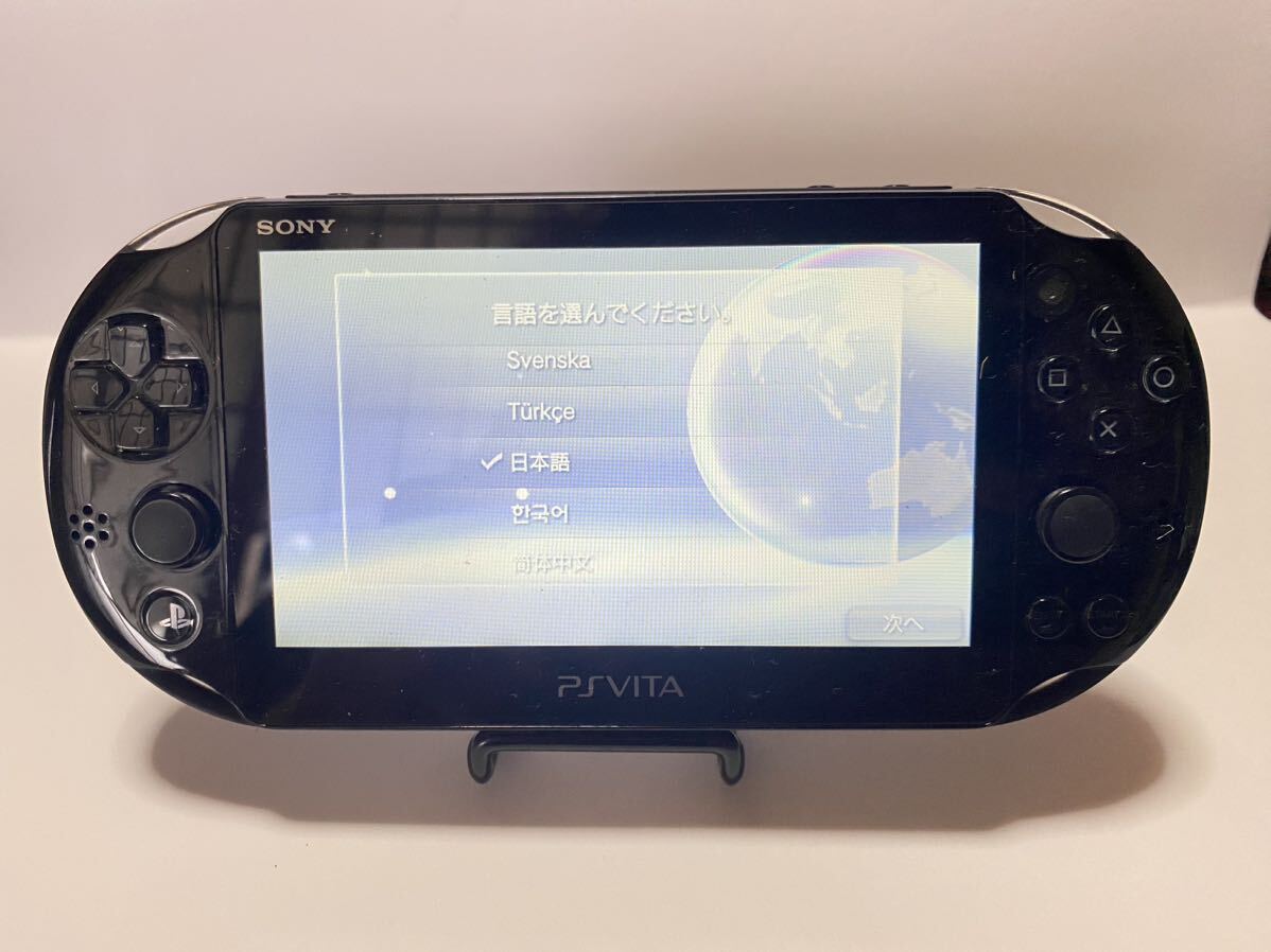 ☆稼働品☆ SONY PS Vita PlayStation Vita PCH-2000 ブラック /1円〜 初期化 済みの画像1