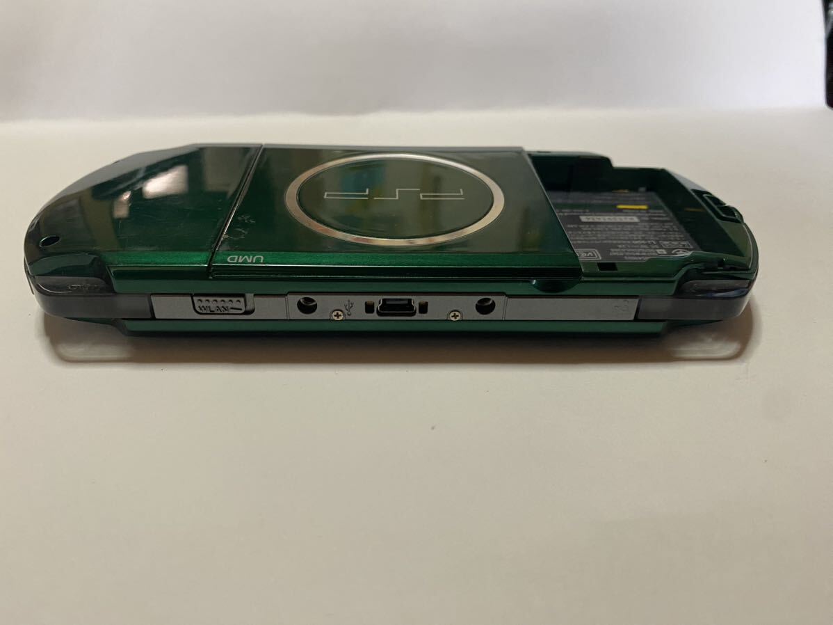 SONY プレイステーションポータブル PSP-3000 動作品 本体のみ PSP ポータブル プレイステーション Portable スピリティッド グリーンの画像7