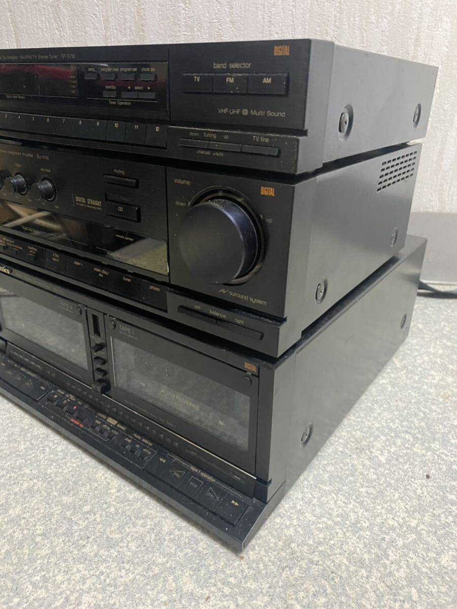 Technics テクニクス ST-X710 SU-X710 RS-X710 カセットデッキ アンプ AM FM チューナー オーディオ機器 システムコンポ オーディオ の画像4