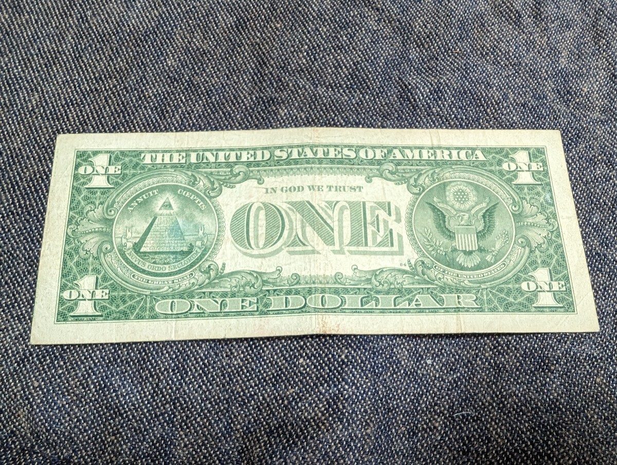 1ドル 紙幣 札 ブルーシール 1957年の画像2