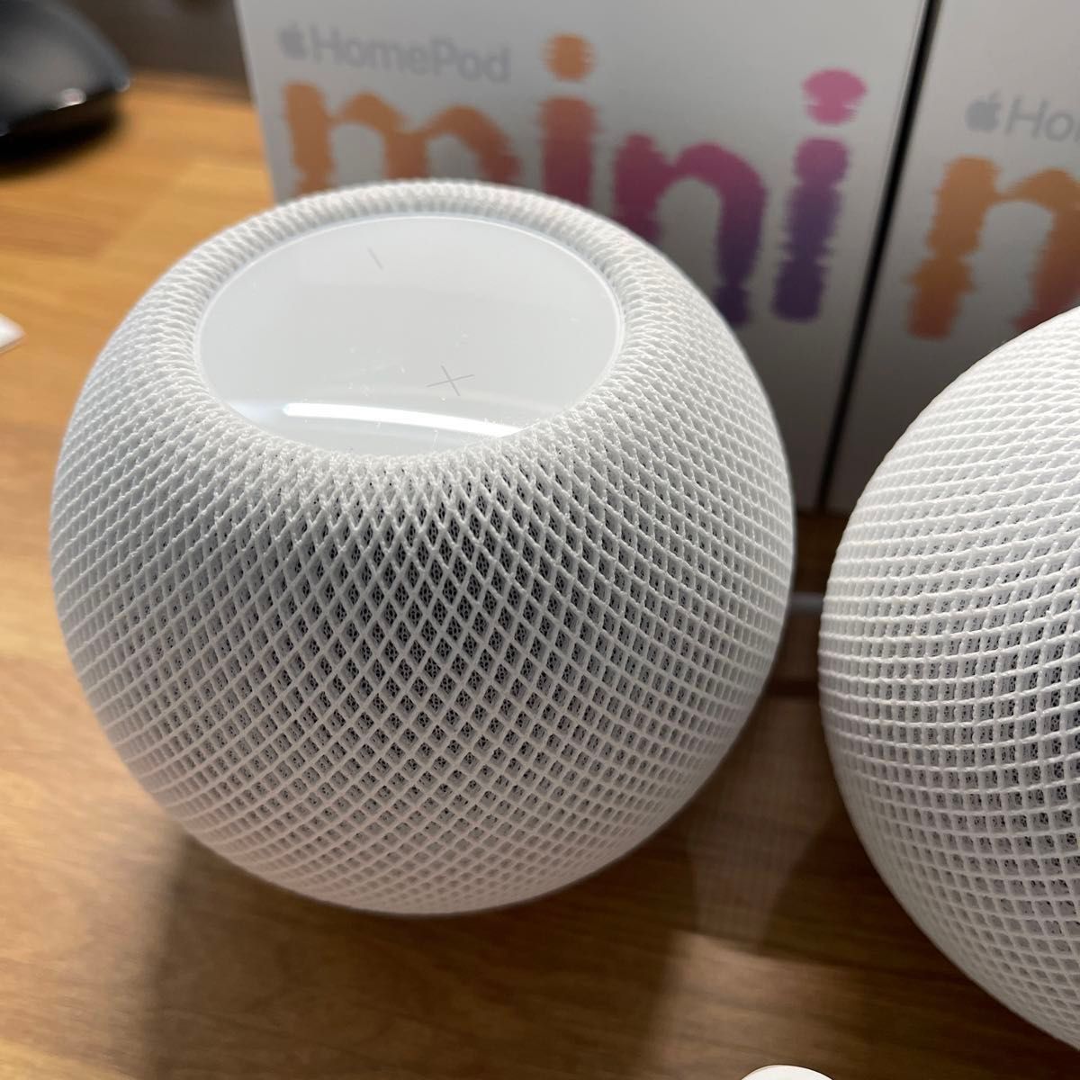 Apple Homepod mini ホワイト MY5H2J/A 2台セット Apple Homepod mini ホワイト MY5H2J/A 2台セット