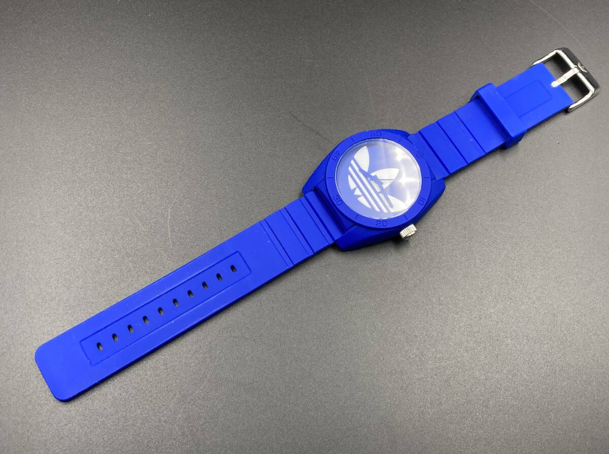 1円〜 動作品 adidas SANTIAGO／アディダス サンティアゴ ADH6169 クォーツ メンズ腕時計の画像7