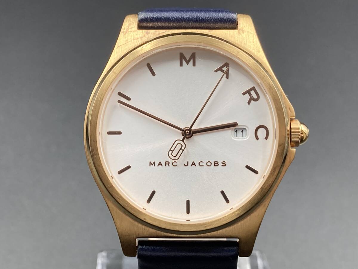 1円〜 動作品 MARC JACOBS／マークジェイコブス MJ1609 クォーツ メンズ腕時計の画像2