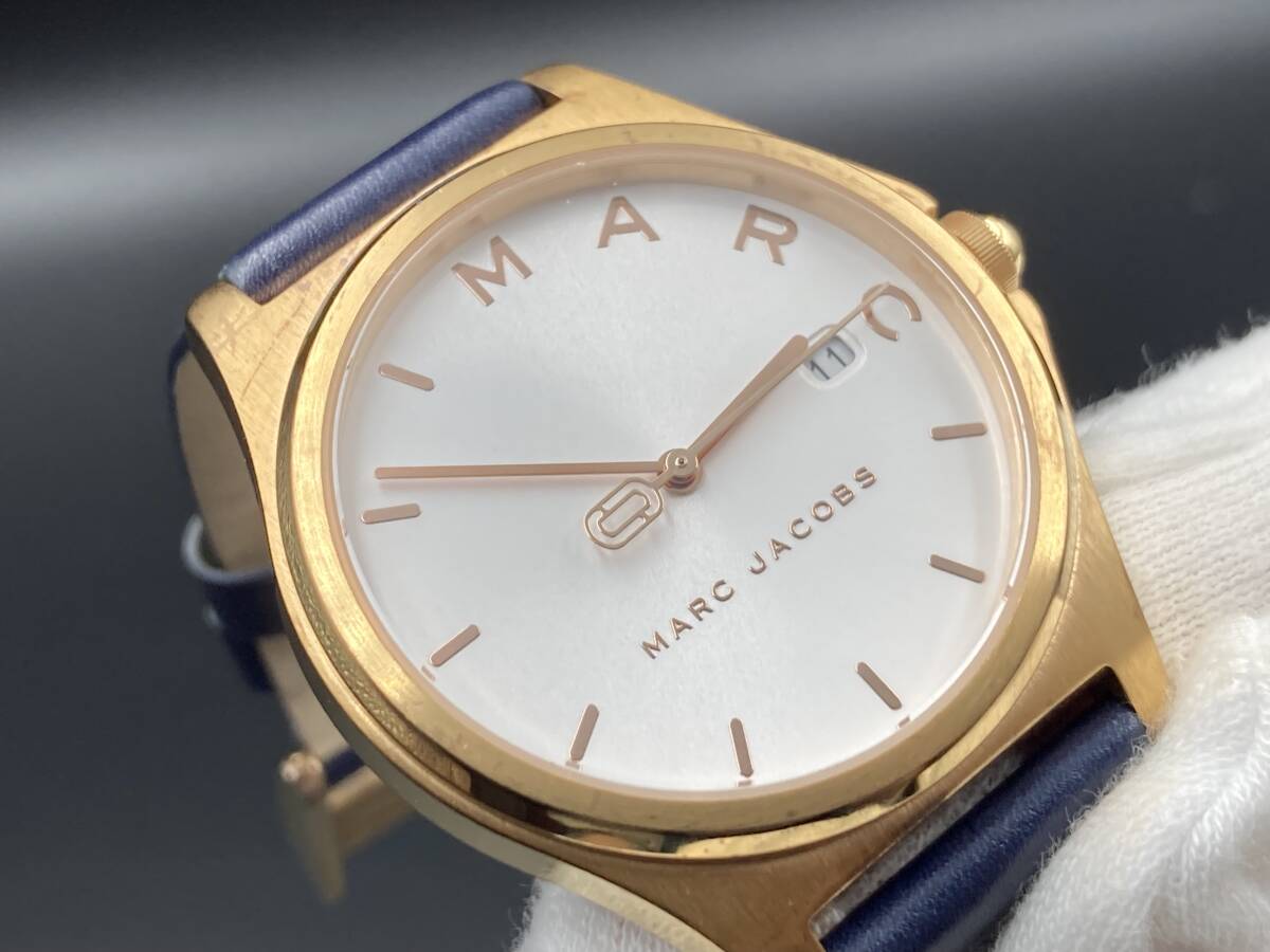 1円〜 動作品 MARC JACOBS／マークジェイコブス MJ1609 クォーツ メンズ腕時計の画像3