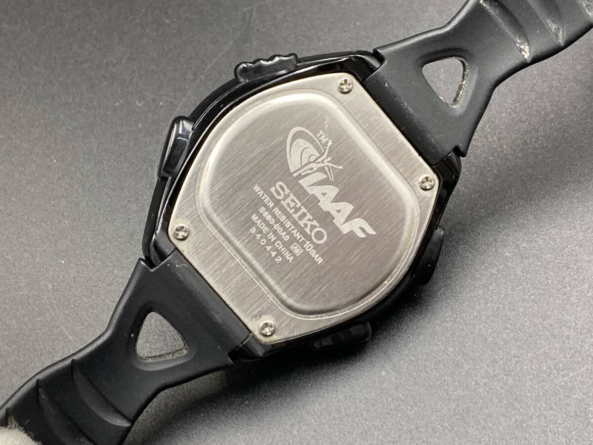 1円〜 動作品 SEIKO／セイコー スーパーランナーズ ソーラー デジタル S680-00A0 クォーツ メンズ腕時計の画像8