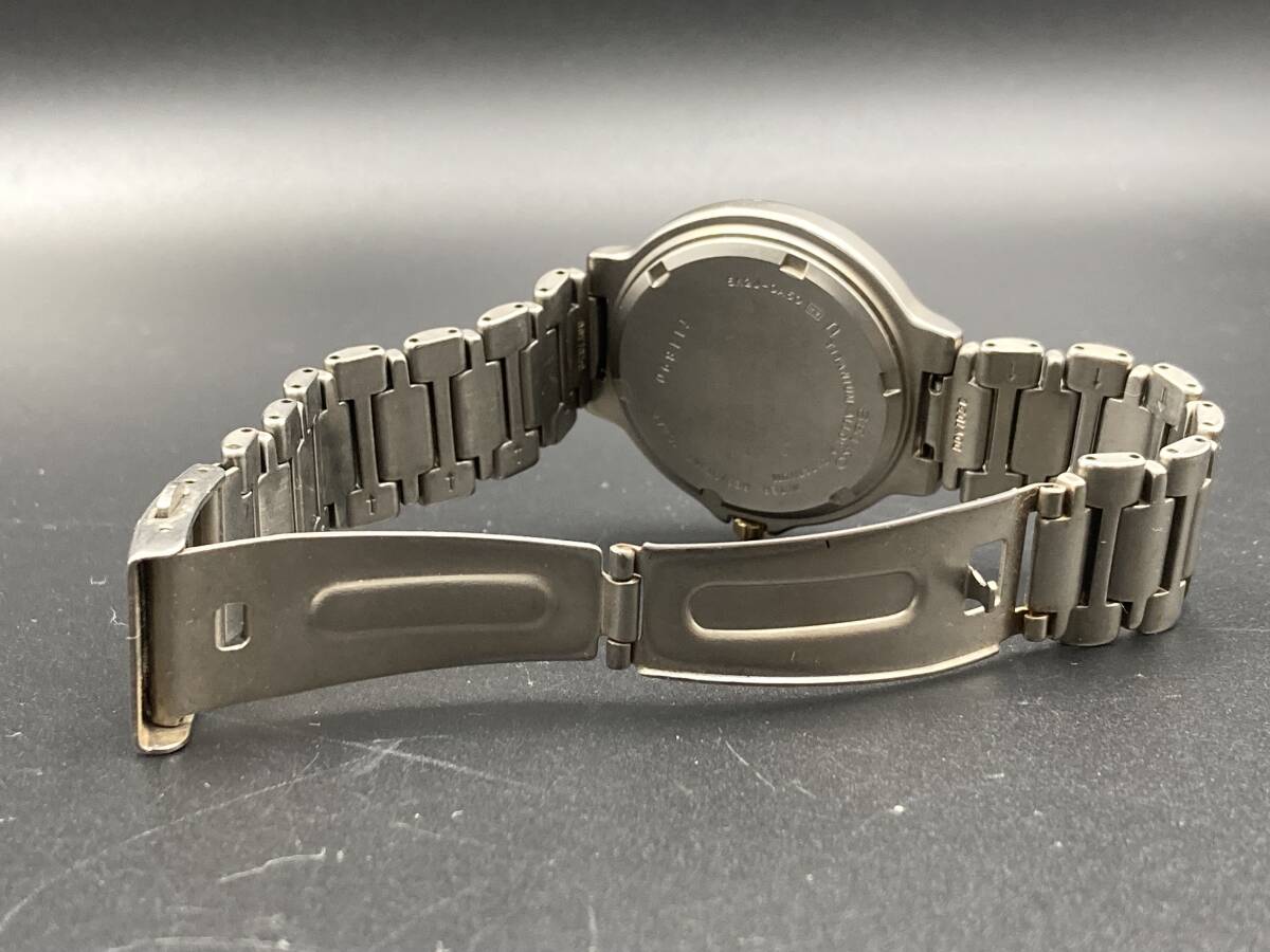 1円〜 動作品 SEIKO SOLAR TITANIUM／セイコー ソーラー チタン 5K2J-0A50 メンズ腕時計 の画像9