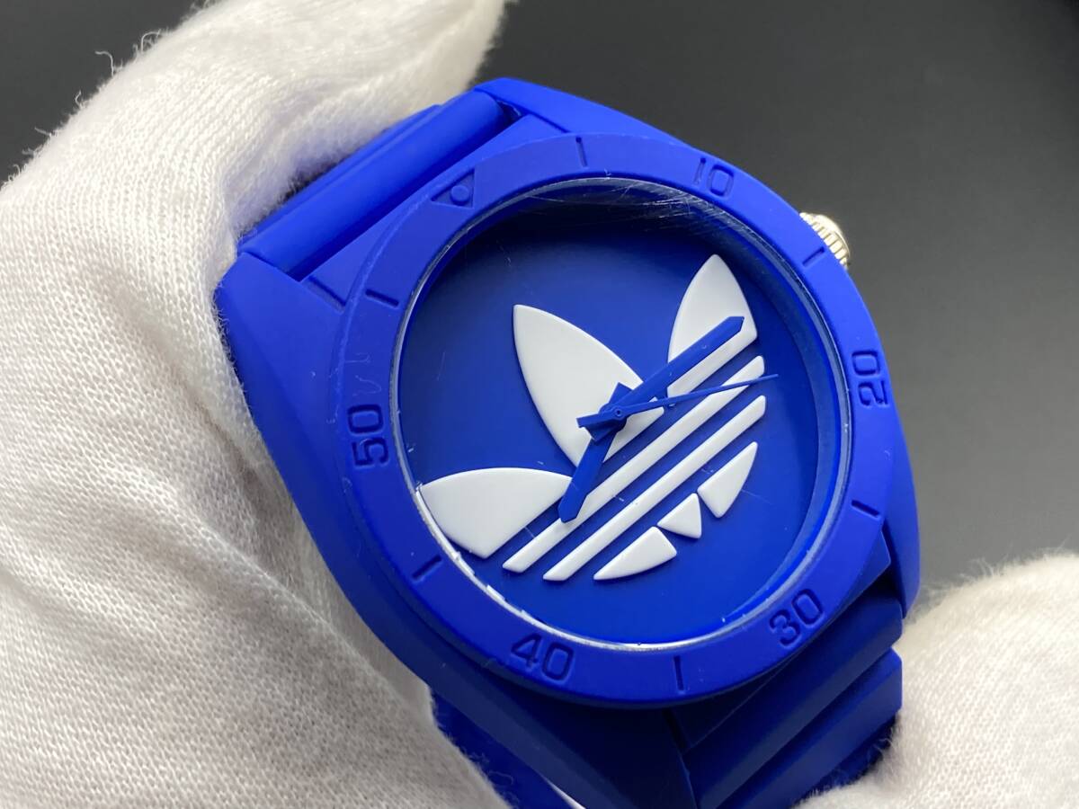 1円〜 動作品 adidas SANTIAGO／アディダス サンティアゴ ADH6169 クォーツ メンズ腕時計の画像2