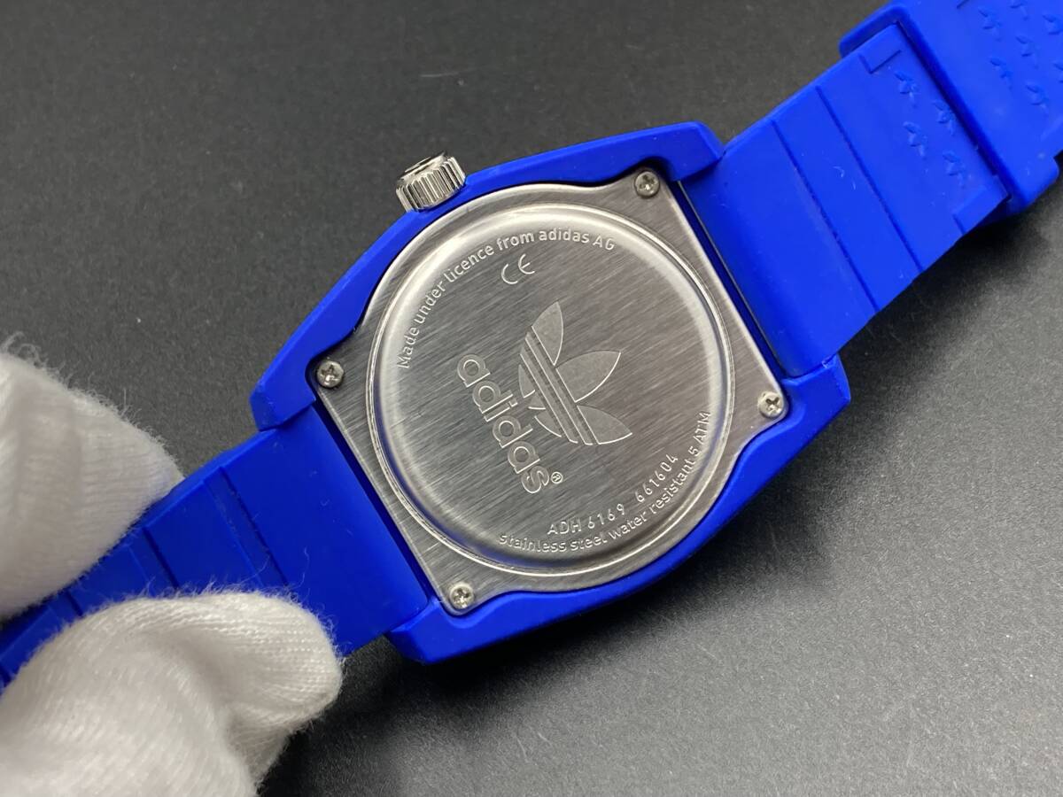 1円〜 動作品 adidas SANTIAGO／アディダス サンティアゴ ADH6169 クォーツ メンズ腕時計の画像4