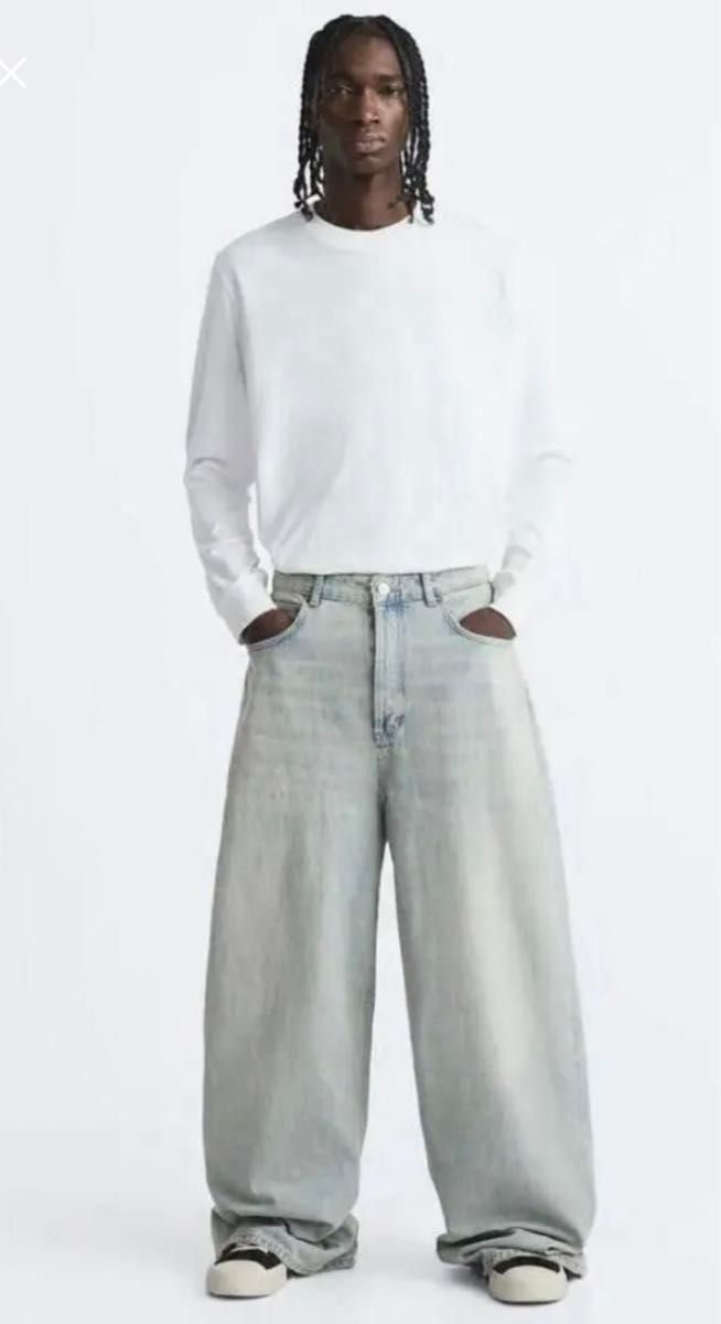 価格交渉可】ZARA ザラ BAGGY FIT JEANS バギー デニム ジーンズ 価格交渉可】ZARA ザラ BAGGY FIT JEANS バギー デニム ジーンズ