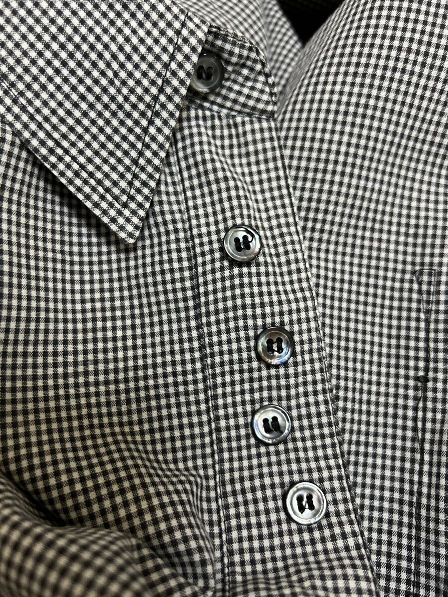 激レア スペシャル 最初期 80’s OLD STUSSY 黒タグ ステューシー USA製 ランダムボタン ギャルソンシャツ Tシャツ vintage ビンテージ XLの画像7