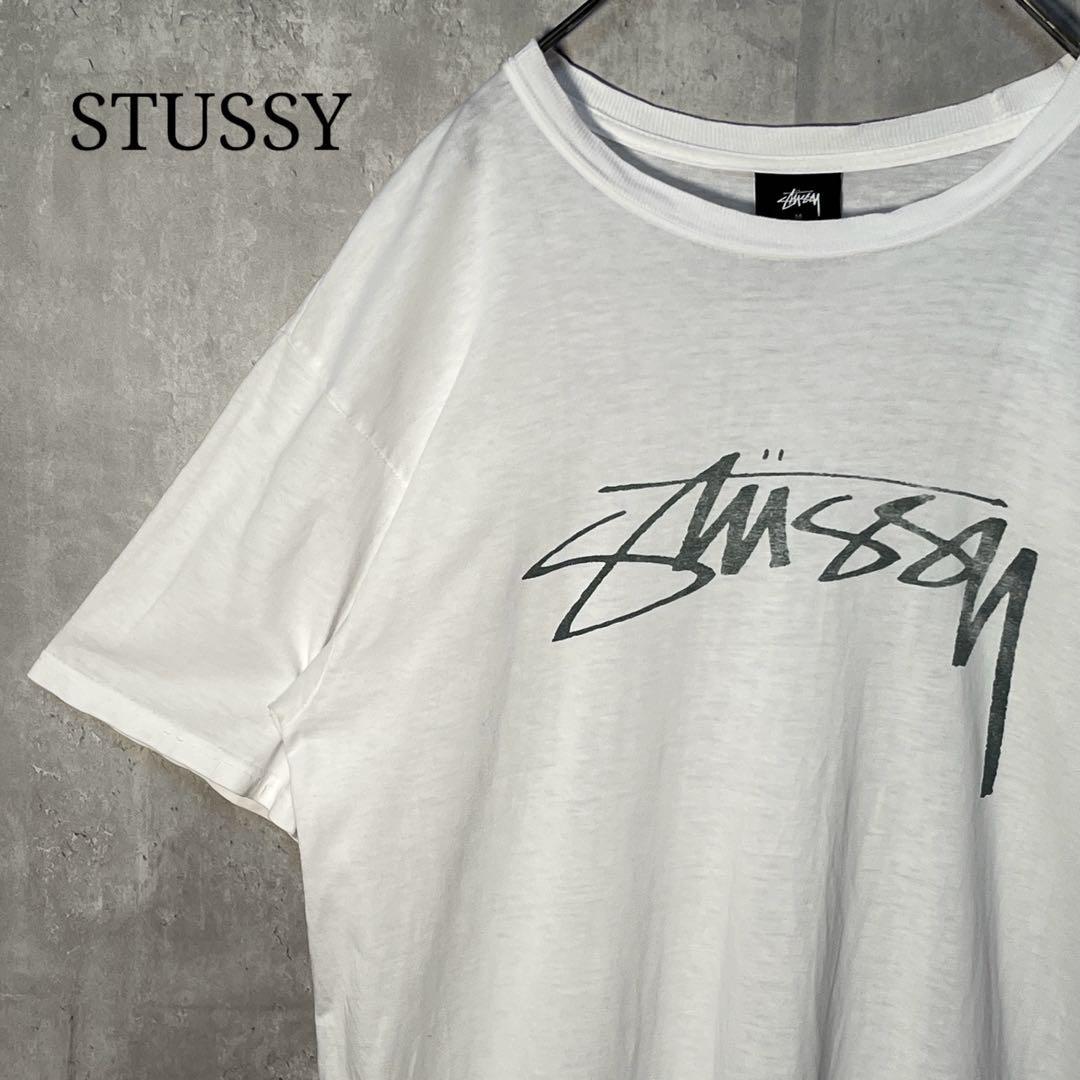 STUSSY ステューシー ストックロゴプリントTシャツ メキシコ製_画像1