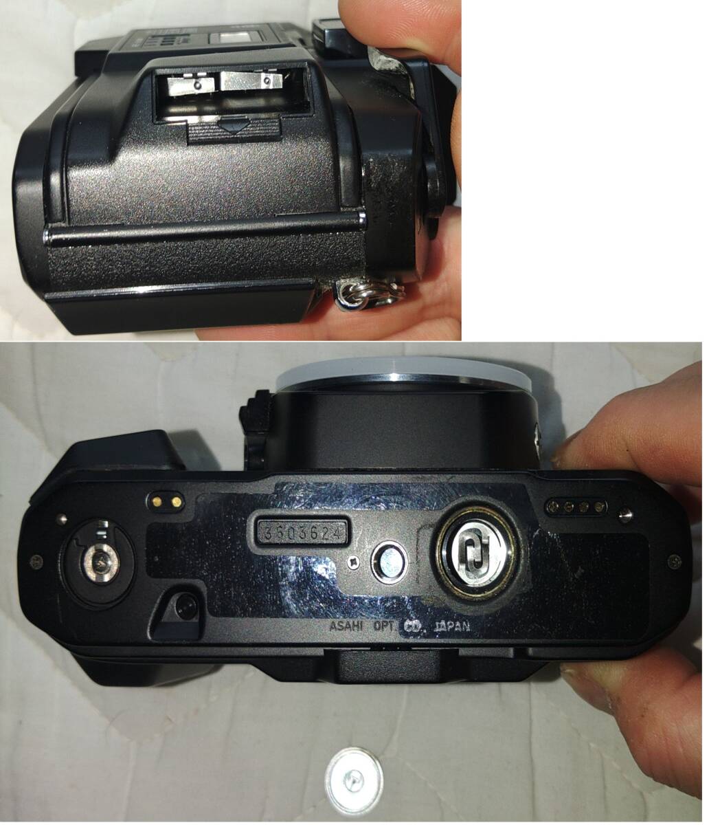 PENTAX 本体:P50 DATE レンズ:SMC PENTAX A ZOOM 35mm F3.5-70mm F4.5 ソフトケース:P30(S) :ストロボAF200 SA 箱付 動作未確認 ジャンクの画像4