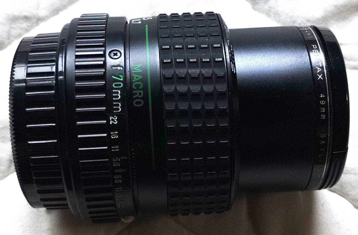 PENTAX 本体:P50 DATE レンズ:SMC PENTAX A ZOOM 35mm F3.5-70mm F4.5 ソフトケース:P30(S) :ストロボAF200 SA 箱付 動作未確認 ジャンクの画像6