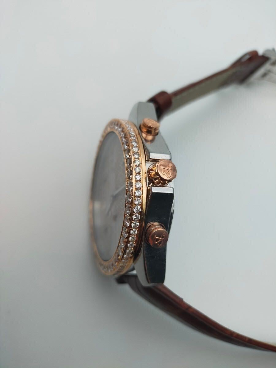 腕時計 ジェイコブ JACOB&CO ファイブタイムゾーン フルダイヤ 18金 18K ベゼル 文字盤 ダイヤモンド ローズゴールド ピンクゴールド 時計の画像7