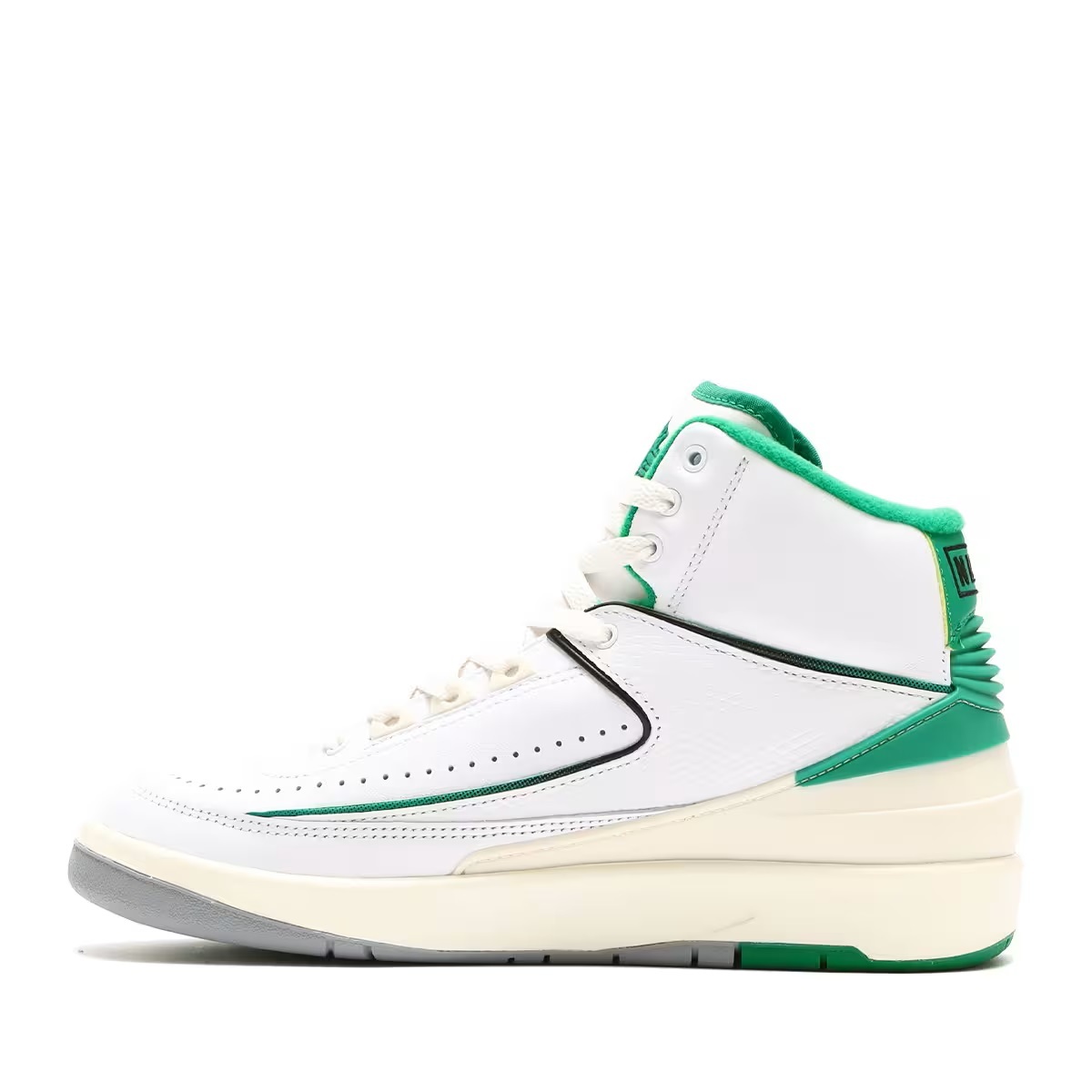 ナイキ 24cm US 6Y エア ジョーダン 2 レトロ GS ホワイト グリーン 税込定価17600円 NIKE AIR JORDAN 2 RETRO (GS) キッズ 子供用運動靴_画像5