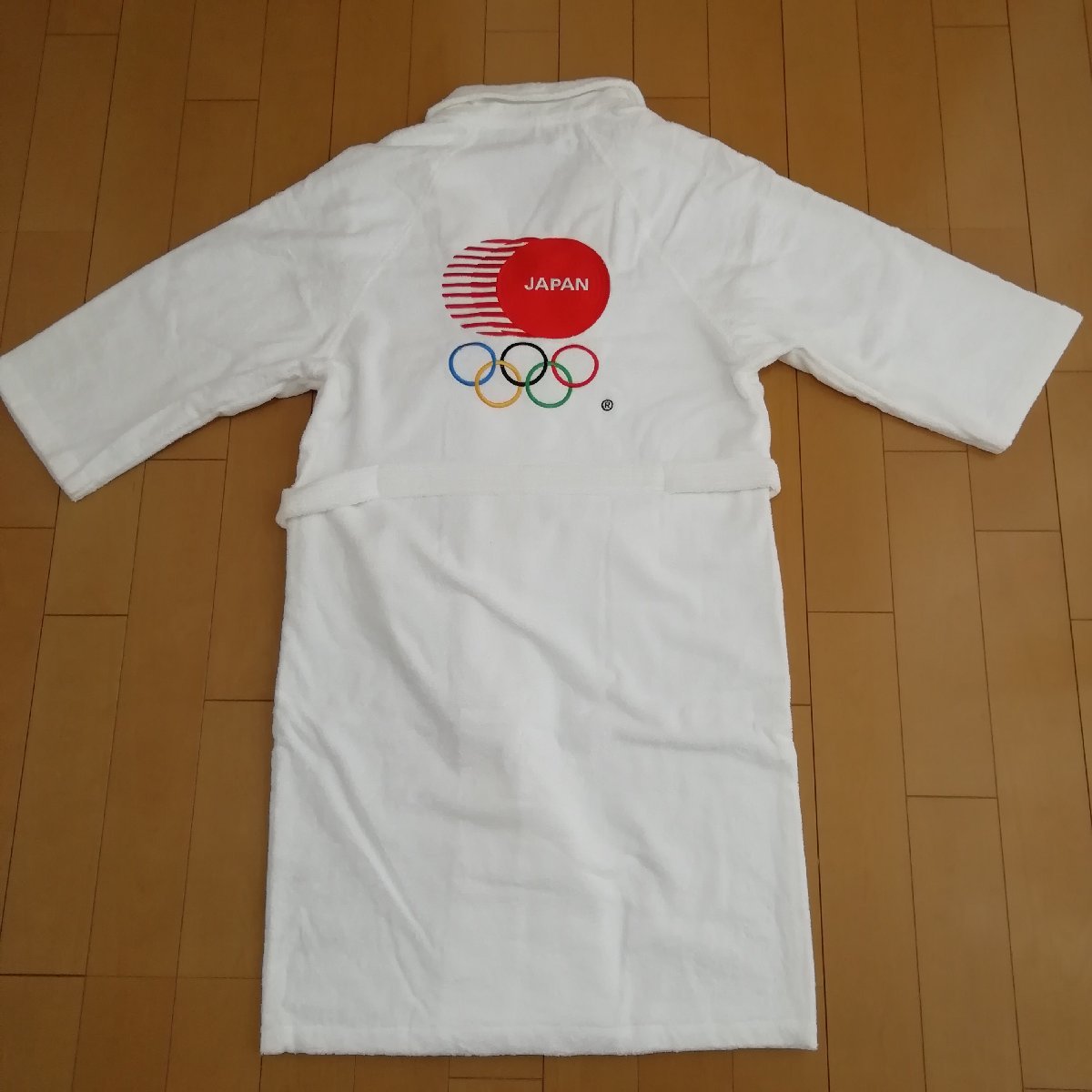 定価11000円 新品タオル地バスローブ 公式ライセンス 東京オリンピック 東京2020オリンピック JOC五輪エンブレムの画像1