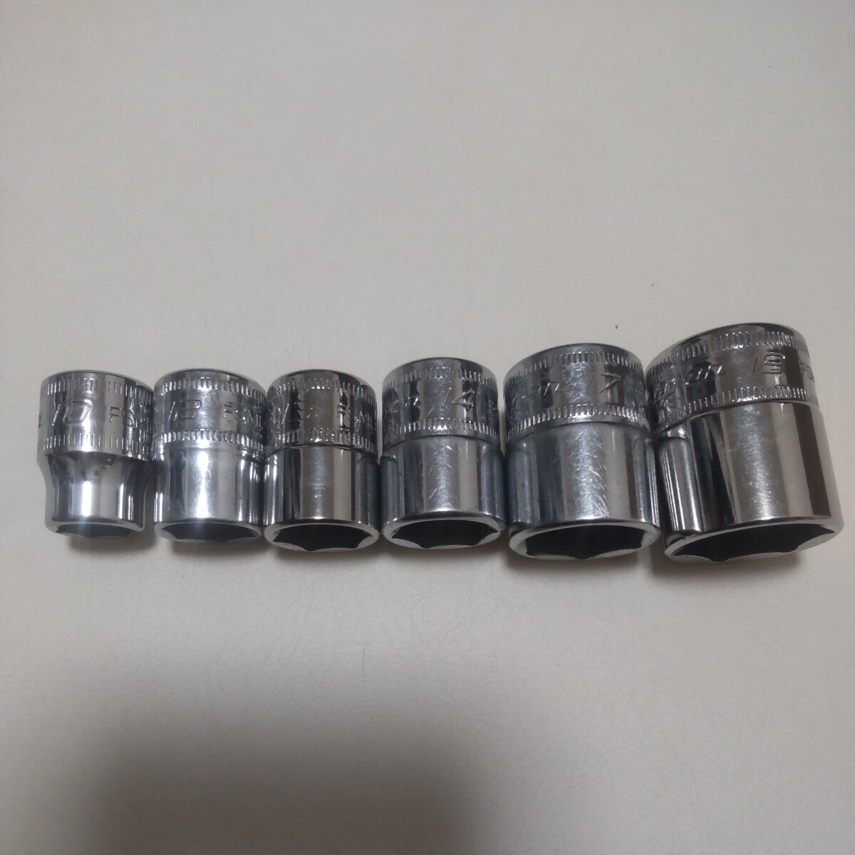 スナップオン Snap-on 3/8 ソケット FSM101 6個セット 中古品 送料無料