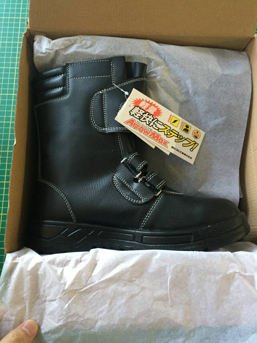 【処分品】福山ゴム 安全靴 アローマックス 80 ブラック 26.0cmの画像1