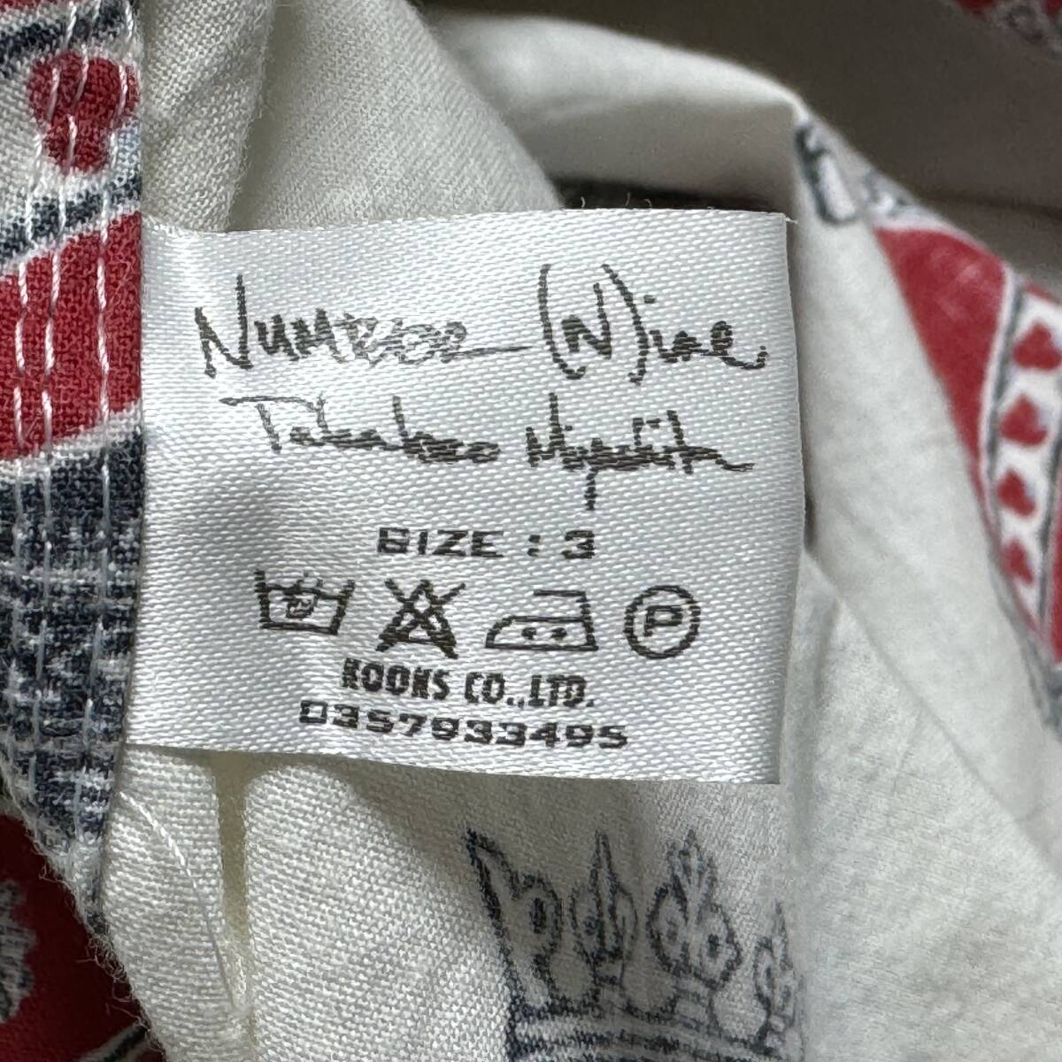 FD35) rare Number Nine 03ss/aw Heart emblem pyjamas size:3 / NIRVANA Cart ko bar n blouson ji shirt knitted pants Denim 