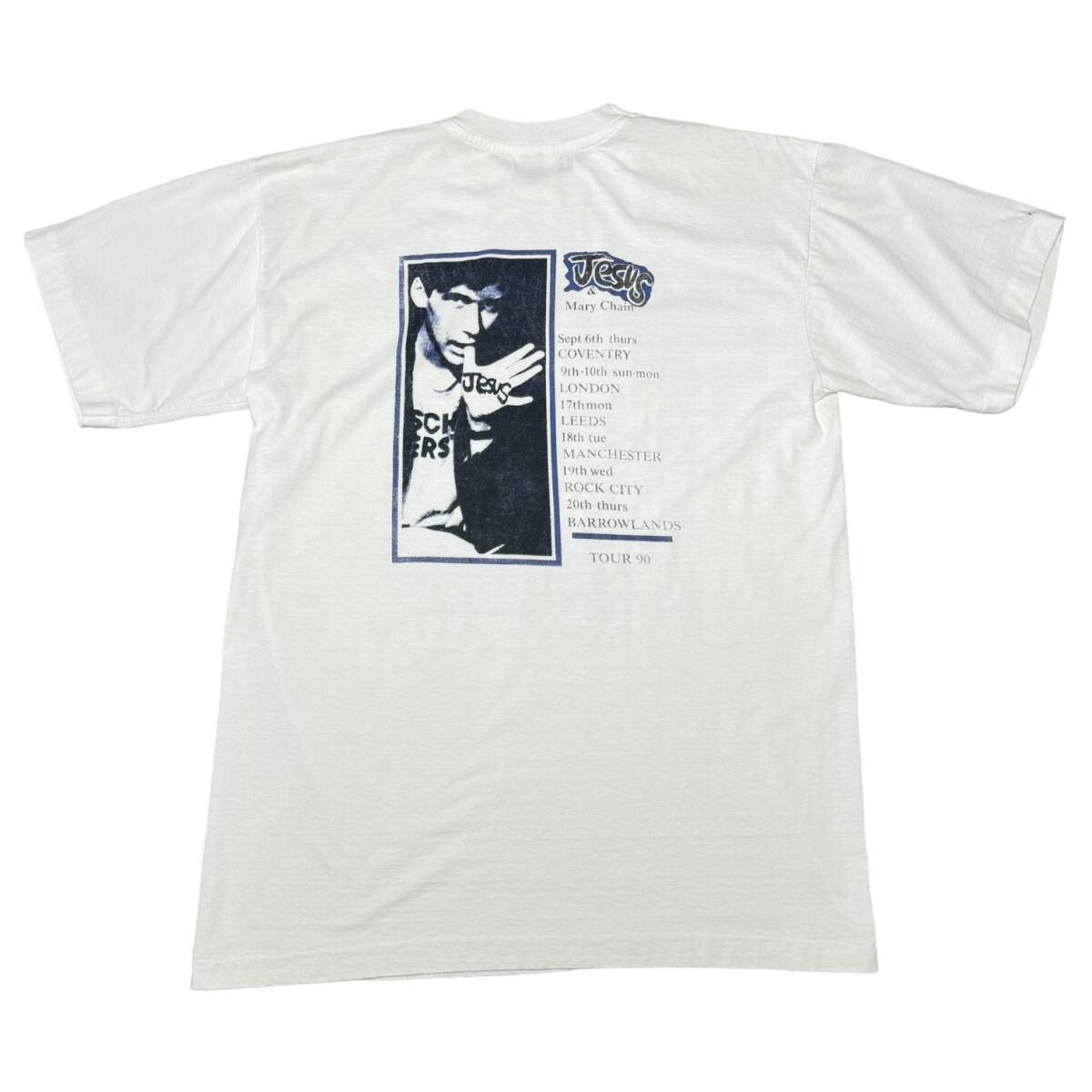 希少 The Jesus and Mary Chain 1990年 ツアーTシャツ size:L /ジーザス&メリー 希少 The Jesus and Mary Chain 1990年 ツアーTシャツ size:L /ジーザス&メリー