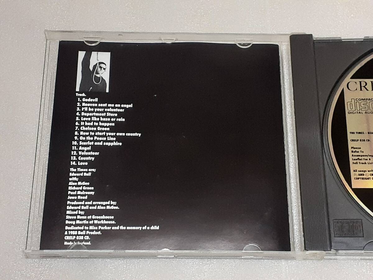 THE TIMES/BEAT TORTURE 輸入盤CD UK INDIE ROCK POP 88年作 ED BALL CREATION TVPs HEAVEN SENT ME AN ANGEL_画像2