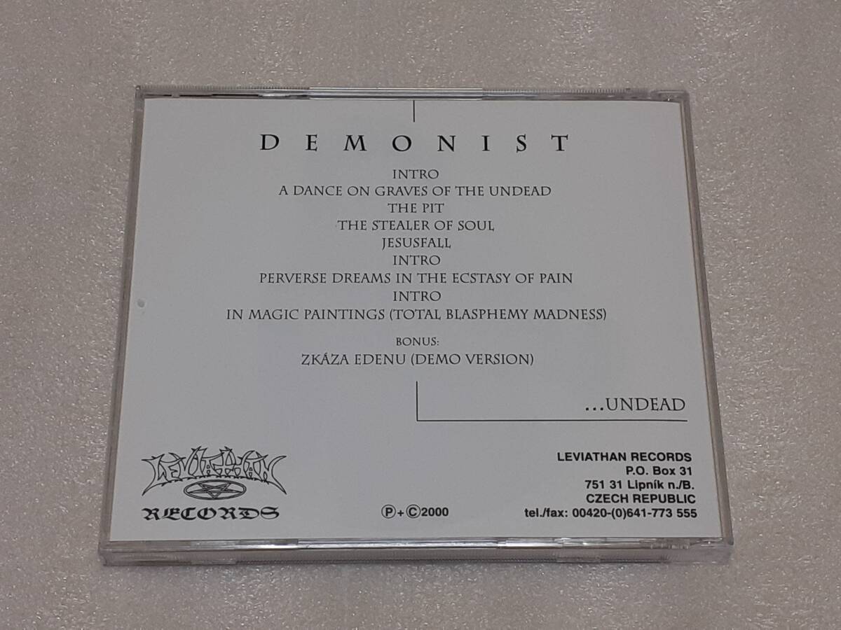 DEMONIST/...UNDEAD 輸入盤CD チェコ BLACK METAL 00年作_画像4