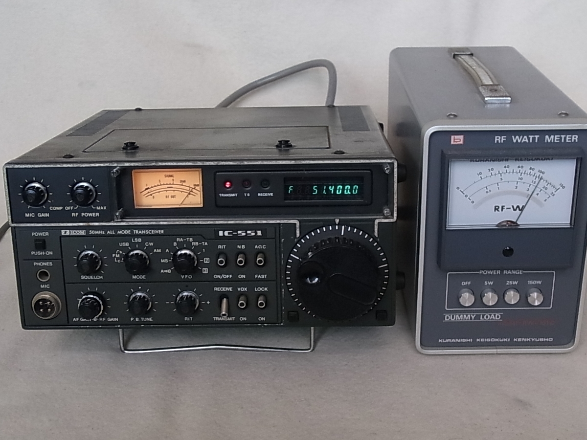 ICOM アイコム IC-551 50MHzオールモード FMユニット付 10W機 中古品の画像10