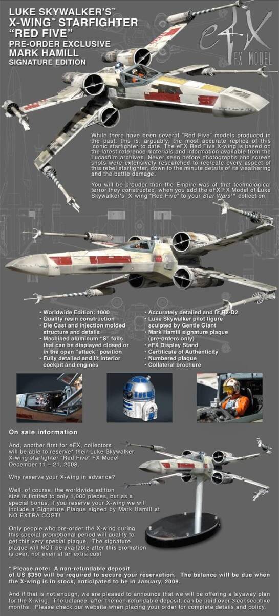 Yahoo!オークション - eFx X-WING RED5 スタジオスケール X Yahoo!オークション - eFx X-WING RED5 スタジオスケール X