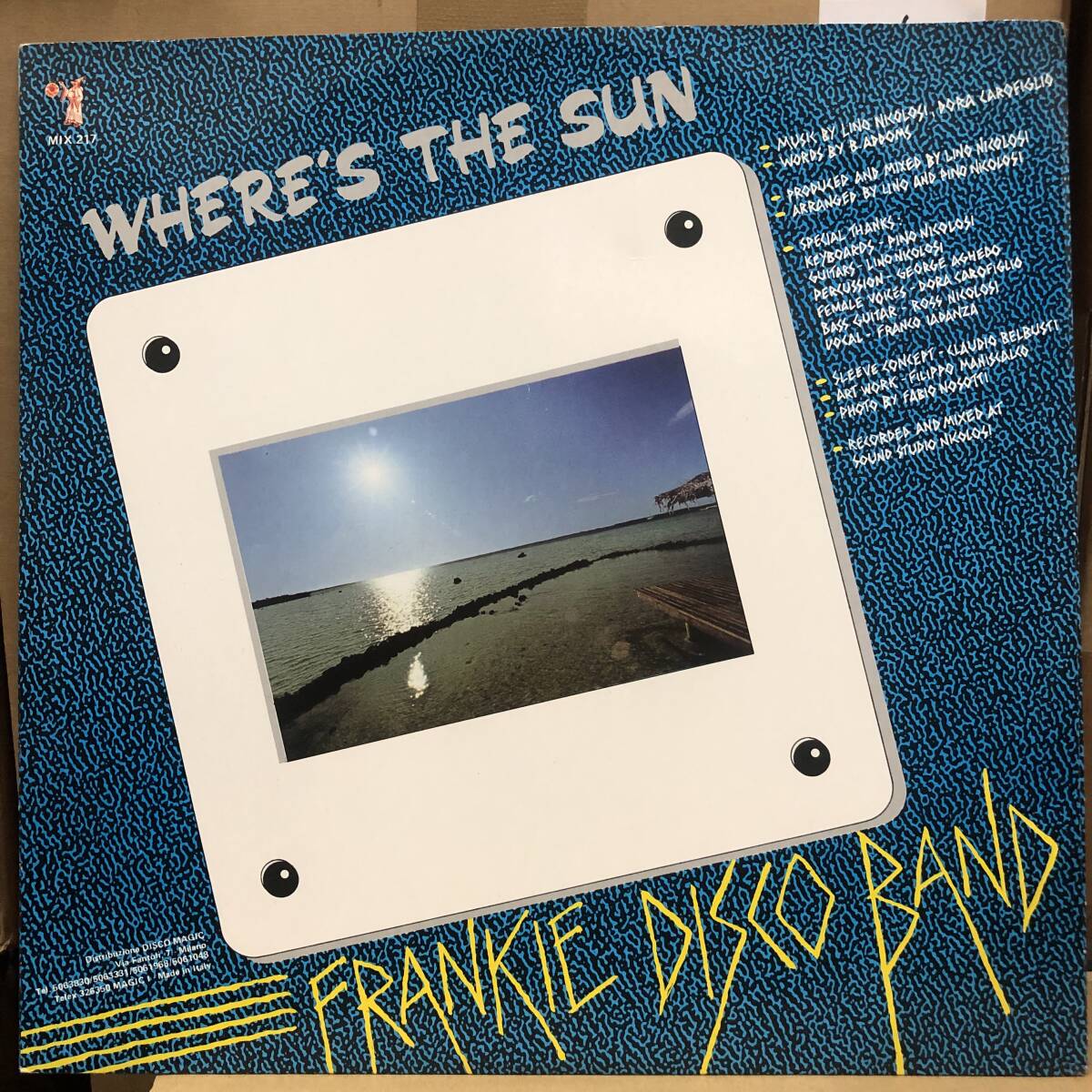 Frankie Disco Band - Where's The Sun (usedbox2)の画像2