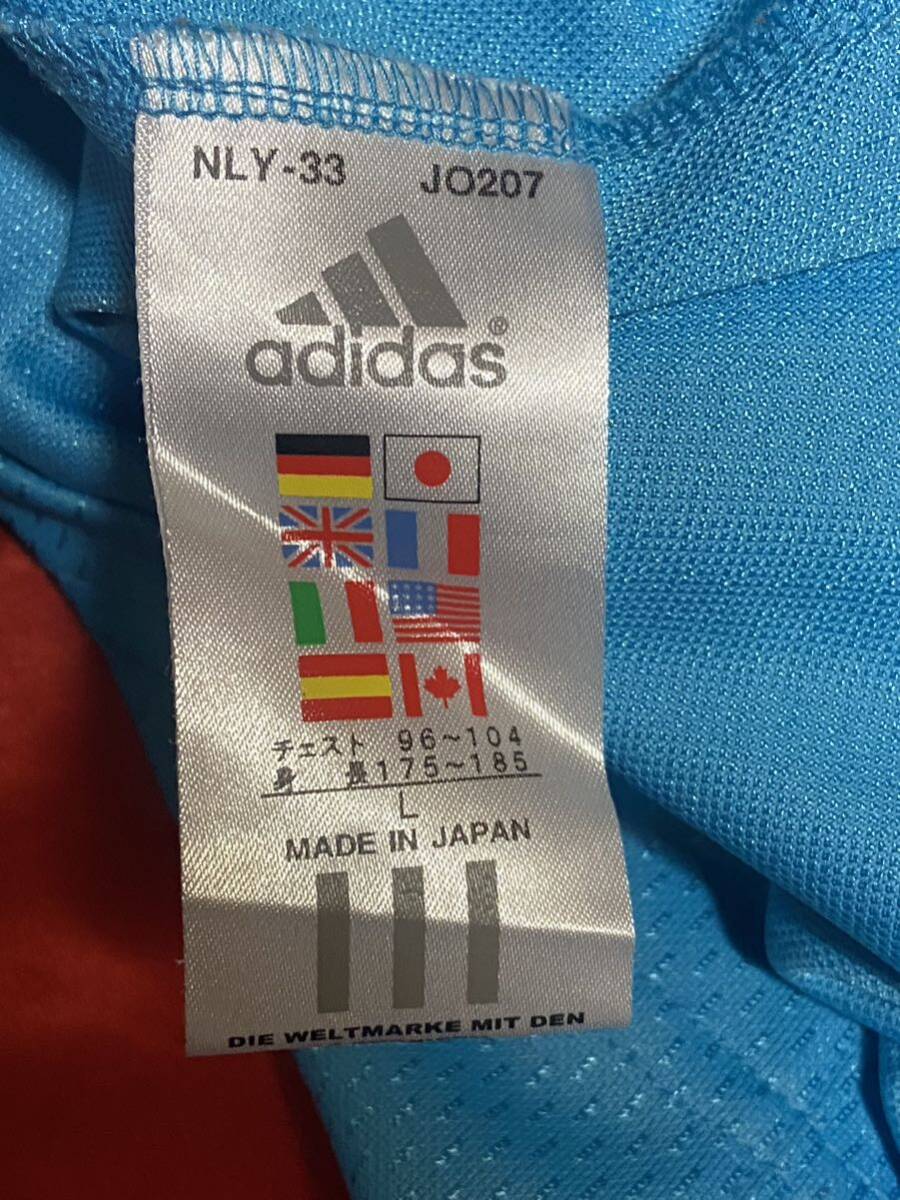 adidas ゴルフ　半袖　ハイネック　シャツ　速乾ドライ　サイズL_画像4