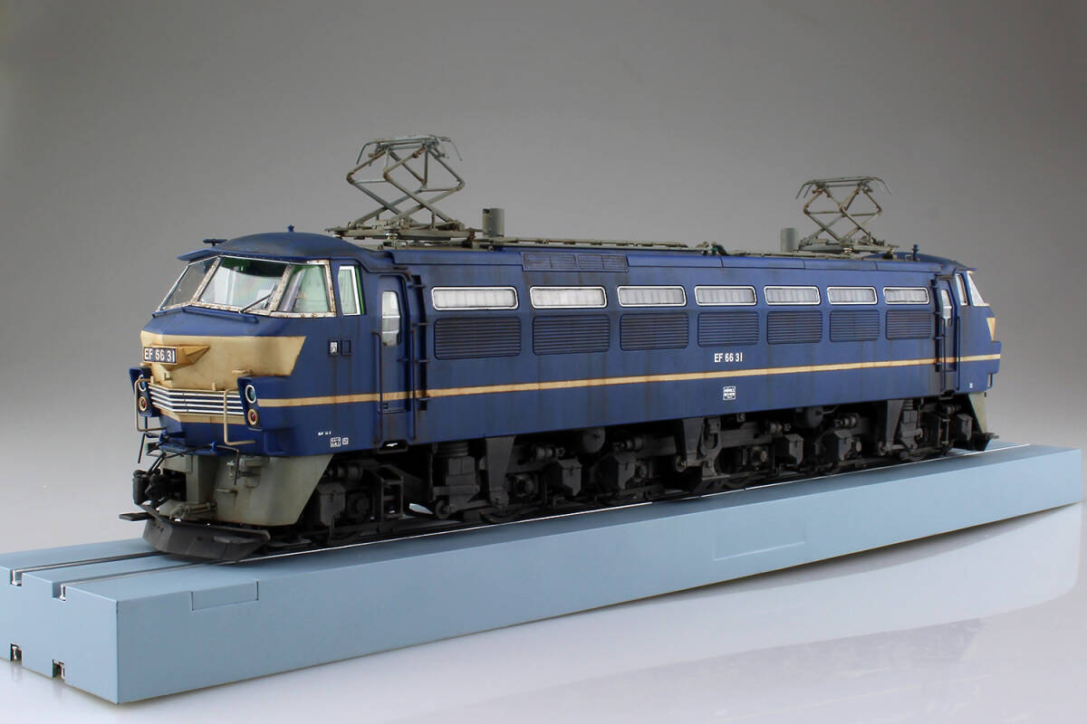アオシマ 1/45　電気機関車 EF66 後期型【トレインミュージアムOJ、No.04】