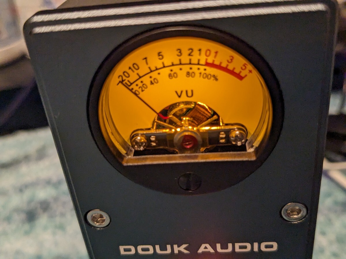 0604u0639　Douk Audio T4 PLUS HiFi 5654 真空管 プリアンプ ステレオ ヘッドフォンアンプ VUメーター フォノプリアンプ_画像8