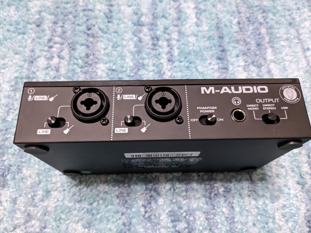 0604u0650 M-Audio USB オーディオインターフェース 音楽制作ソフトウェア付 Mac Win DTM DAW 低ノイズ M-Track Duoの画像3