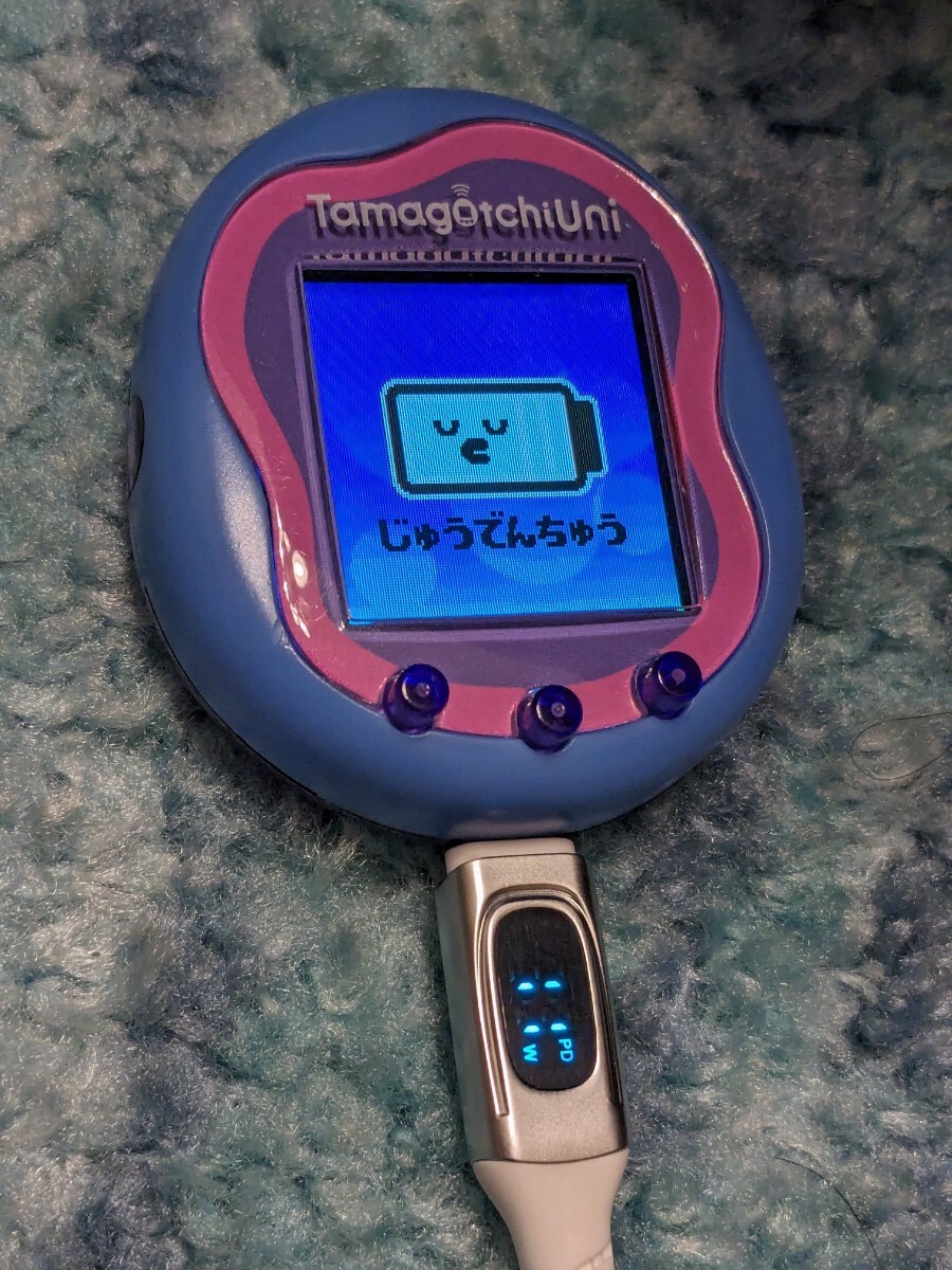 0604u1901 Tamagotchi Uni Blue バンダイ USB充電式 の画像8