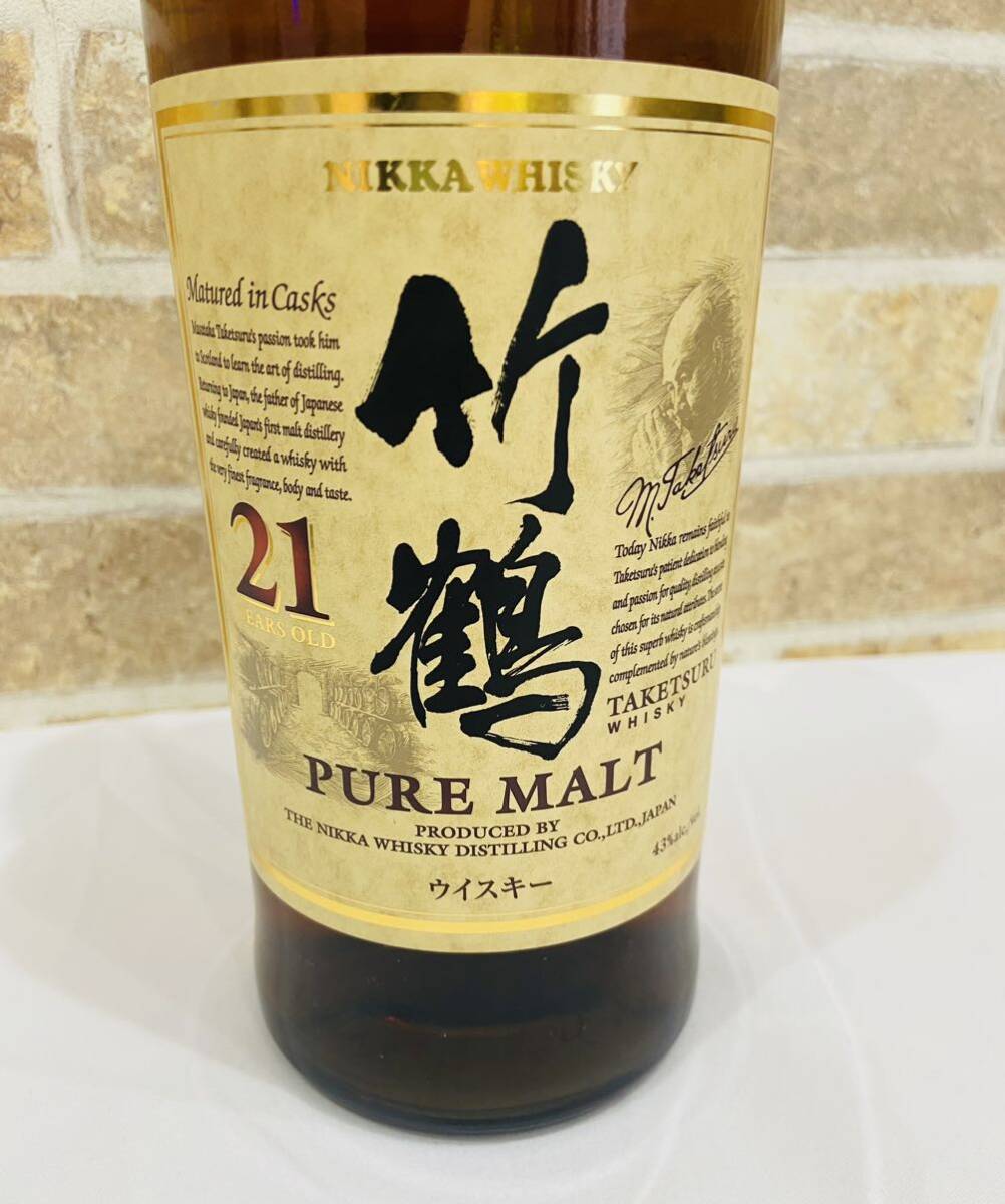 [ new goods * unopened ] bamboo crane 21 year pure malt whisky NIKKAnikaTAKETSURU