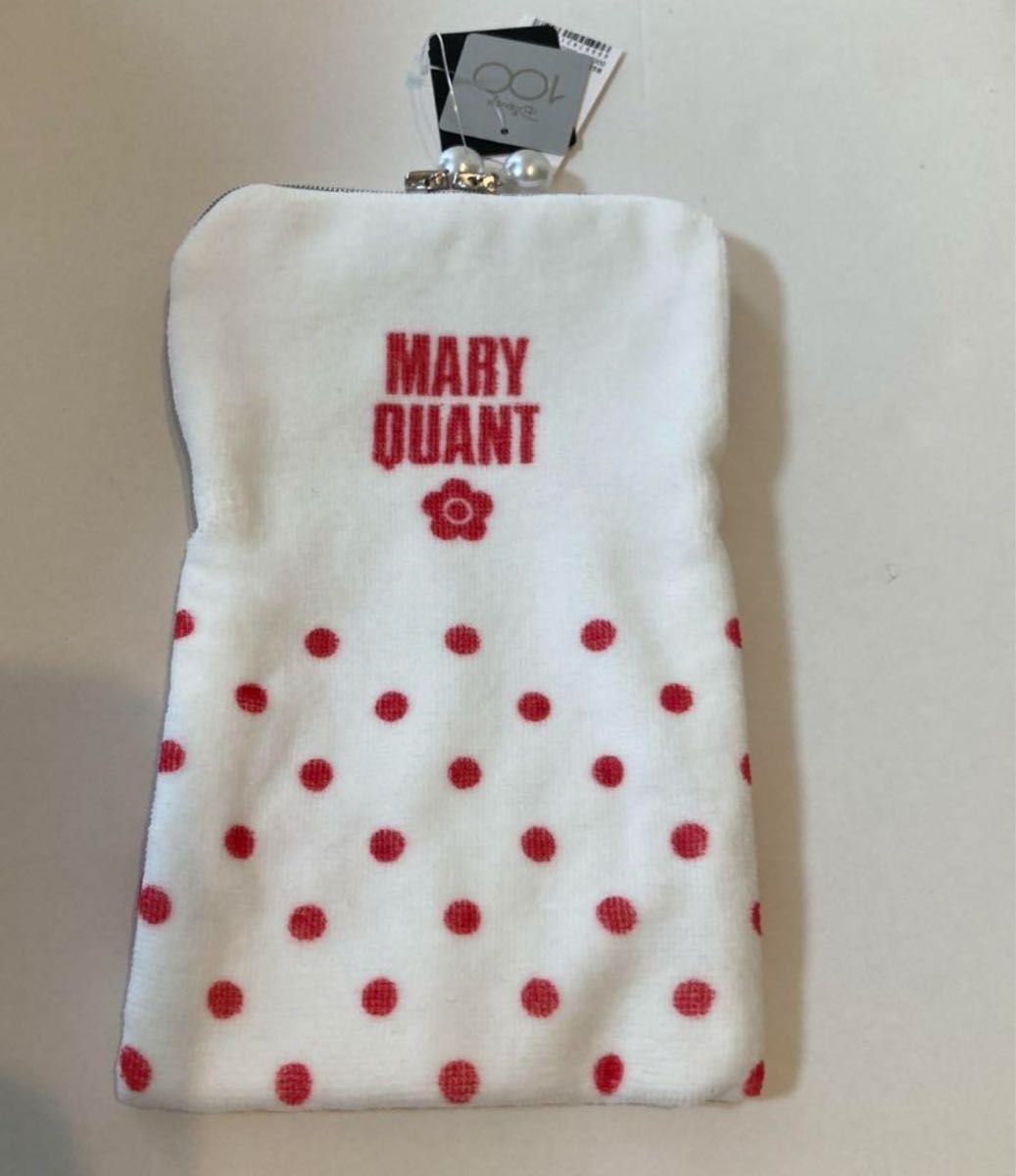 MARY QUANT   ミニーマウス  ファスナー付きタオルポーチ　ディズニー