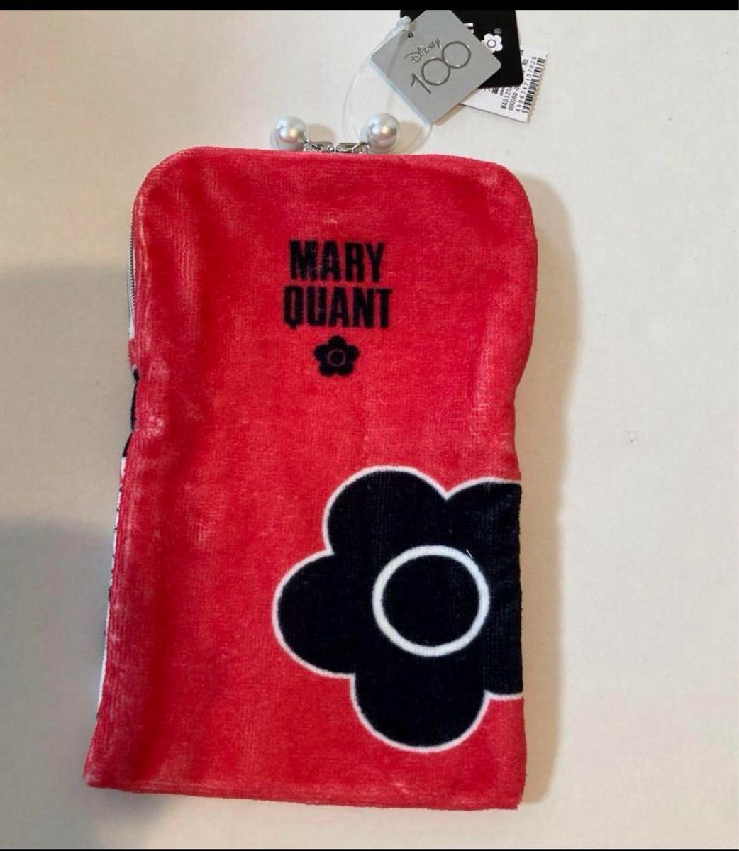 MARY QUANT   ミニーマウス  ファスナー付きタオルポーチ　ディズニー