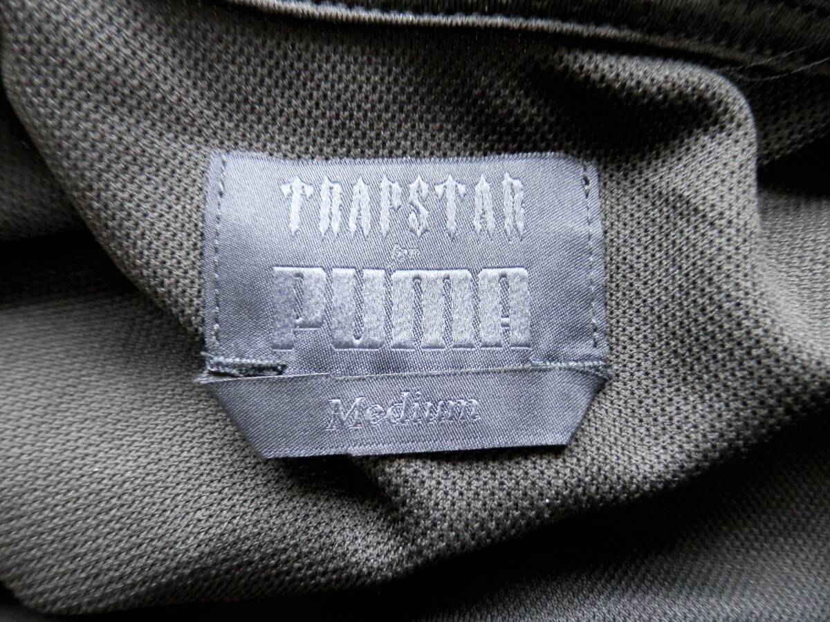 レア PUMA × TRAPSTAR LONDON コラボ サッカーシャツ ユニフォーム Mサイズ 黒 プーマ トラップスターの画像5
