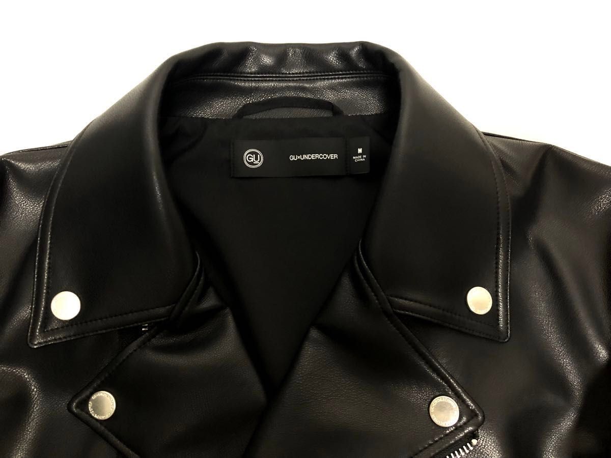 M 新品 GU×UNDERCOVER 2WAYライダースジャケット BLACK  ジーユー アンダーカバー ブラック