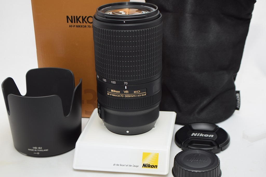 美品★Nikon ニコン AF-P NIKKOR DX 70-300mm F4.5-5.6E ED VR★元箱付・レンズフード付
