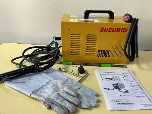 ◆GA101 可動鉄芯型交流アーク溶接機 100V/200V兼用 スズキット STARC120 通電確認のみ約15kg 取扱説明書付き◆Tの画像1