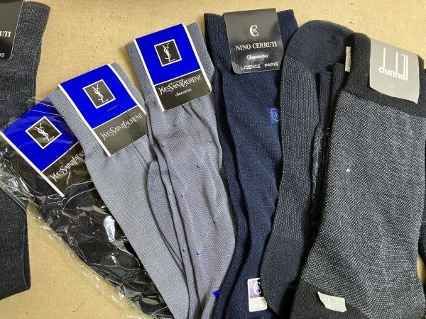 *GC86 * unused * gentleman socks 25~27cm 25 point and more summarize Dunhill, Celine, Christian Dior approximately 3.2kg*T