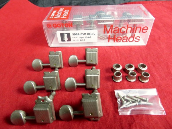 ★新品セール/最安値◇ヴィンテージ・レリックseries！★GOTOH／SD91-05M-RELIC／Aged-N◆ゴトー 国産 高精度 糸巻き クルーソン 片側６連の画像1